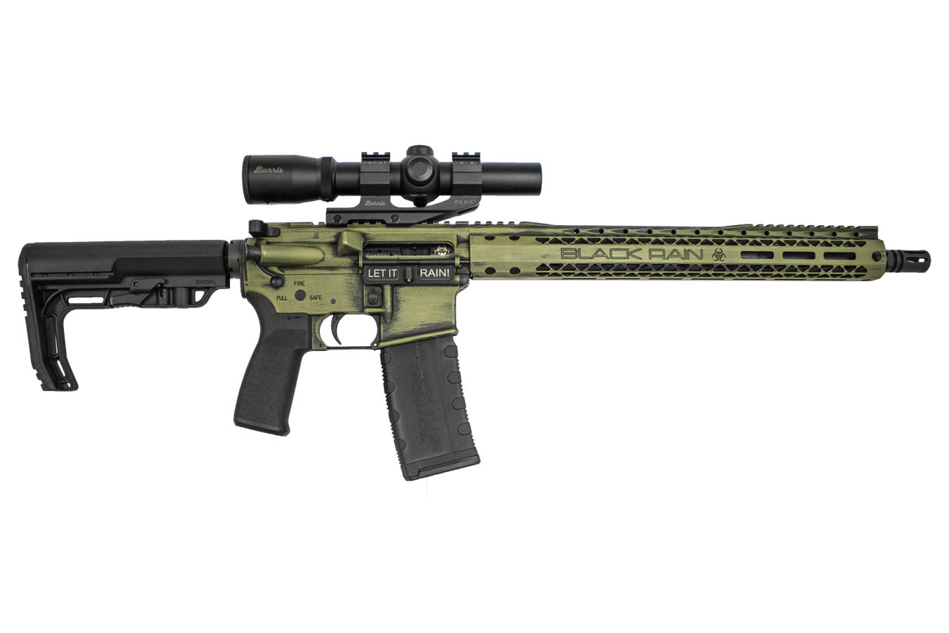 Spec15 Series AR15 5.56mm Semi-Automatic Rifle with Bazooka Green Cerakote Finis