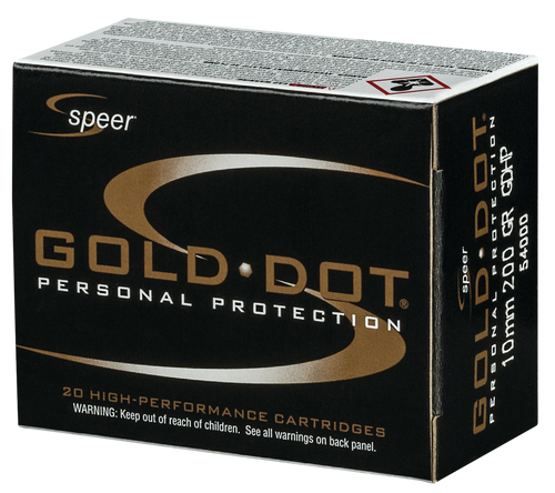 Speer Gold Dot 10mm, 200gr, Hollow Point, 20rd Box