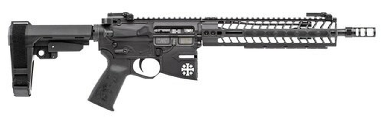 Spikes Rare Breed Crusader,AR-15 Pistol 5.56/.223, 11.5″, No Magazine, Black