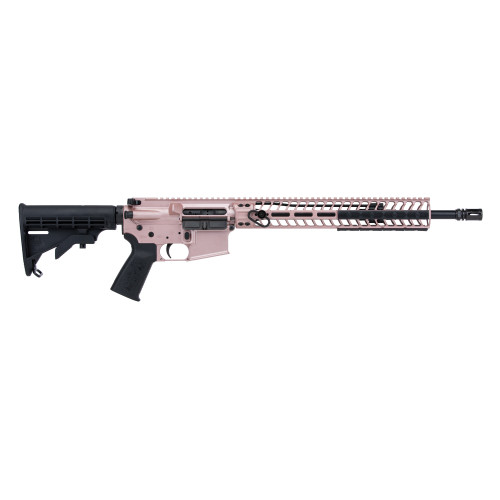 Spike’s Tactical 556 223 Remington/5.56x45mm, 16″ Barrel, Rose Gold Cerakote, M-Lok Rail