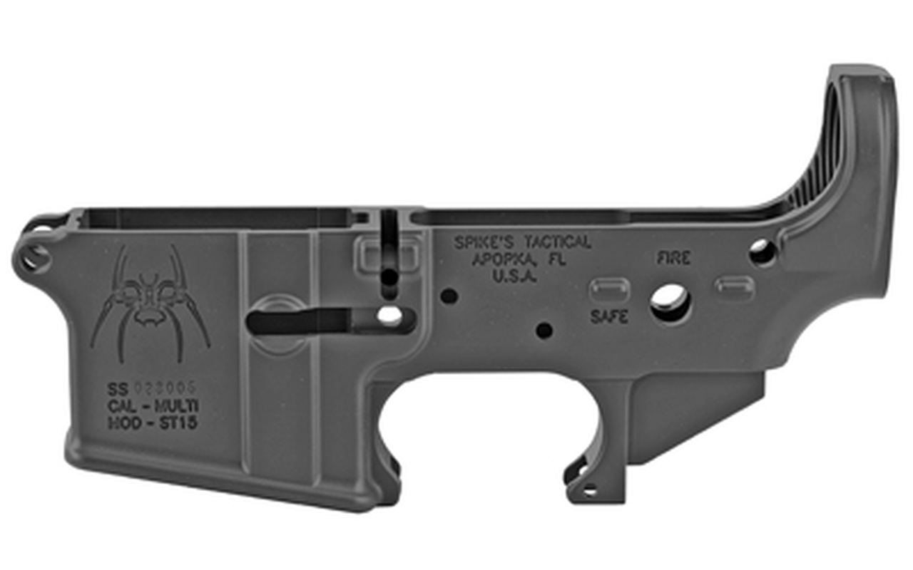 Spikes Tactical Lower Receiver – Fire/Safe – Thin Blue Line