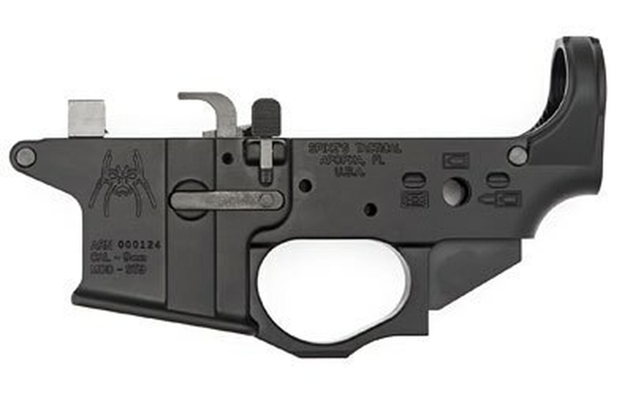 Spikes Tactical Lower Receiver Stripped – 9mm Colt Style – W/Spider Logo