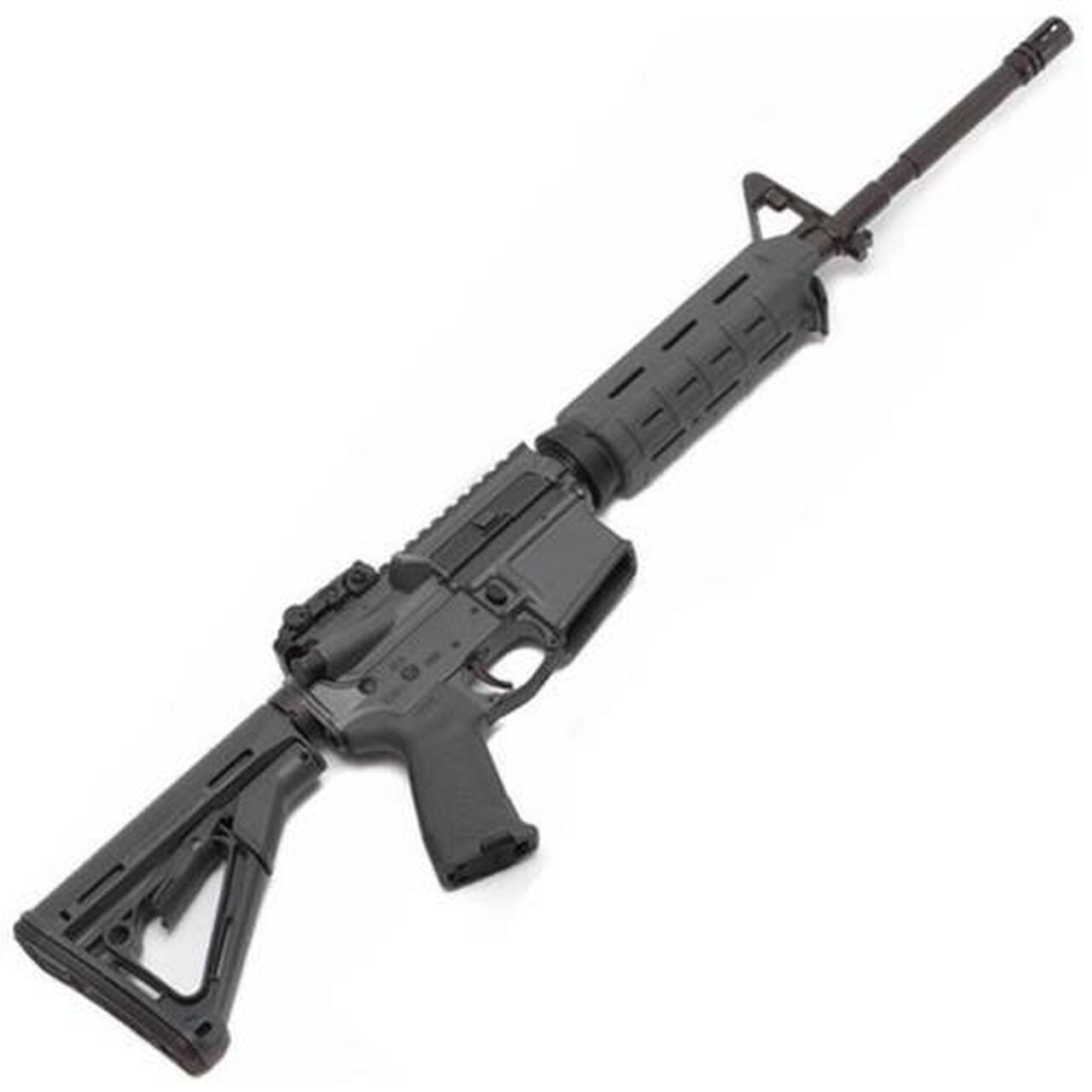 Spike’s Tactical, M4LE 223/5.56 16″ Barrel, Grey, MOE Grip, Magpul CTR Stock & Backup Flip Sight No Magazine
