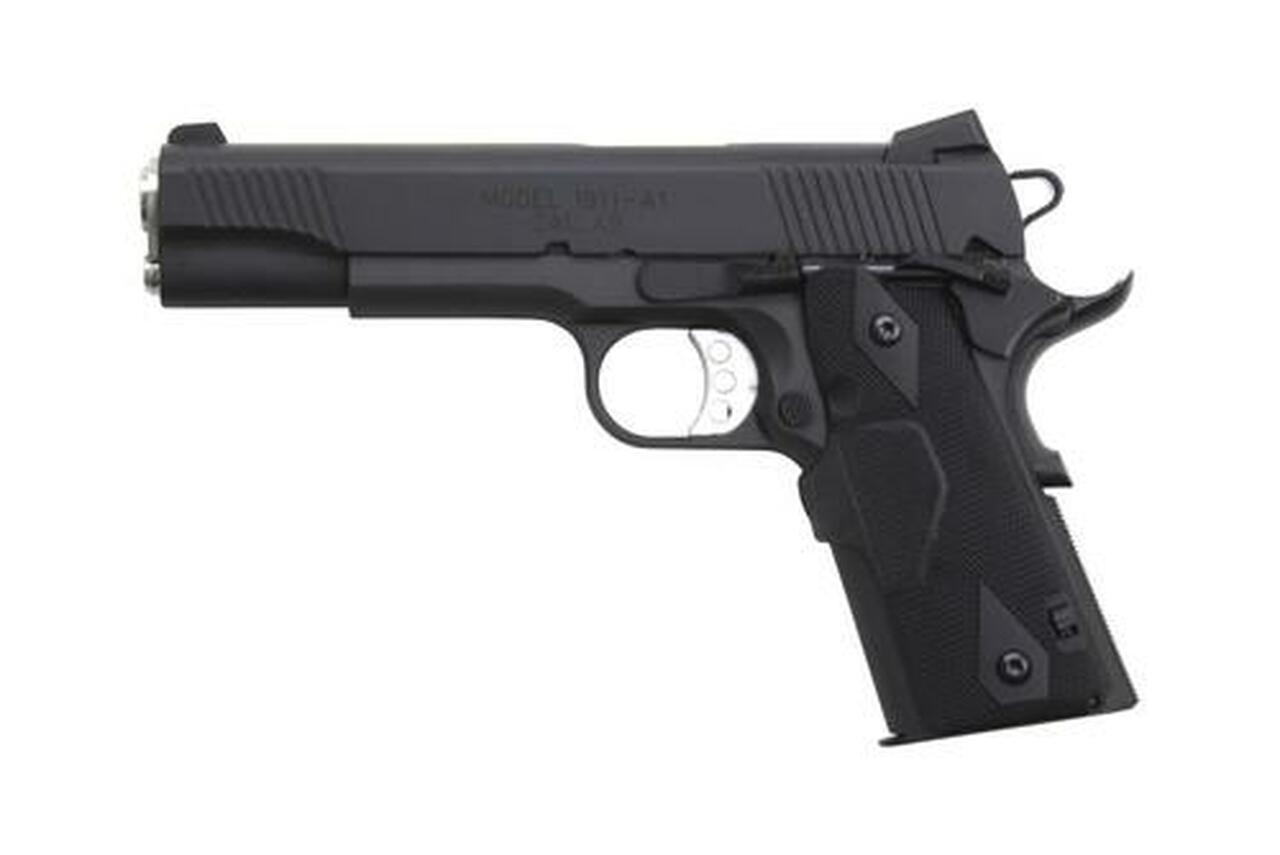 Springfield 1911, 45 ACP, 5″,, CT Laser Grips, Parkerized, NS, 7rd