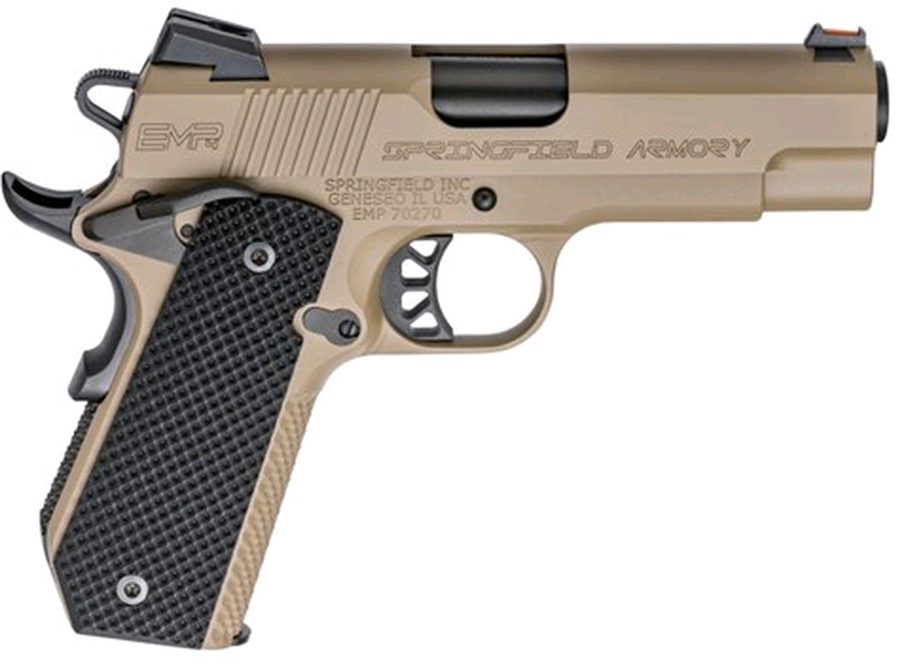 Springfield 1911-A1 EMP Champ Lightweight Carry 9mm, 4″ Barrel, Flat Dark Earth, 3x9rd Mags
