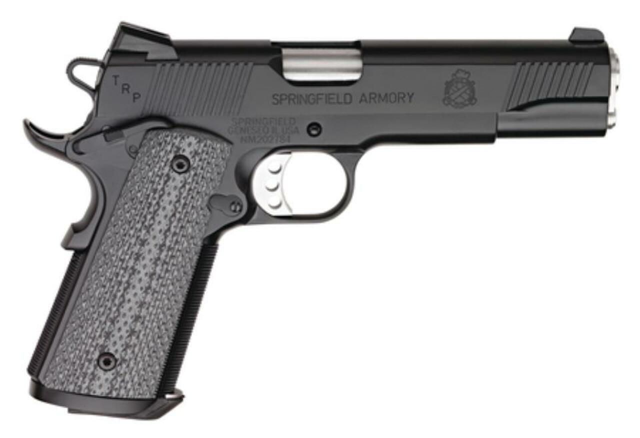 Springfield 1911-A1 Tactical Response Loaded .45 5″ Black Armory Kote, Trijicon Night Sights