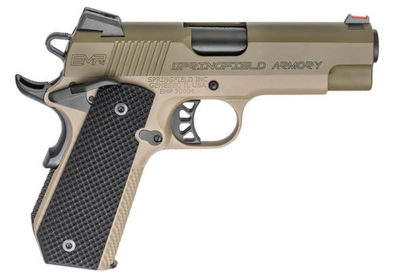 Springfield 1911 EMP Conceal Carry, 9mm, 4″ Barrel, 9rd, Flat Dark Earth