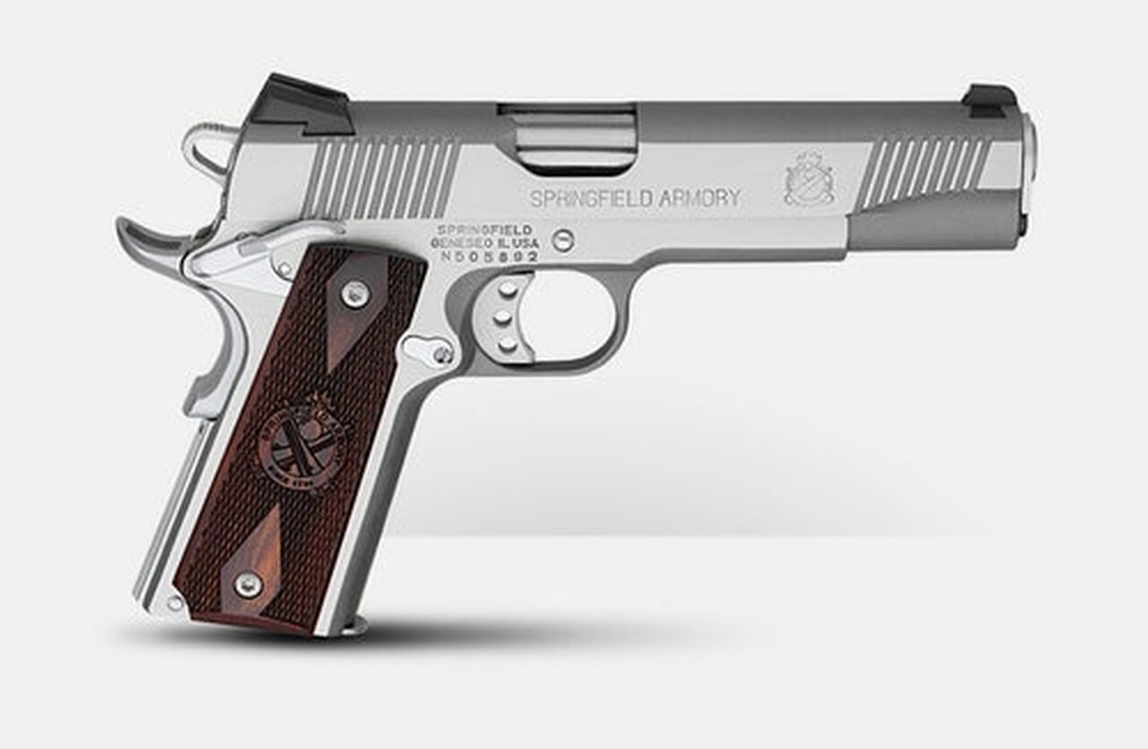 Springfield 1911 Loaded, Instant Gear Up Package, 45 ACP, 5″ Barrel, 7rd, Stainless