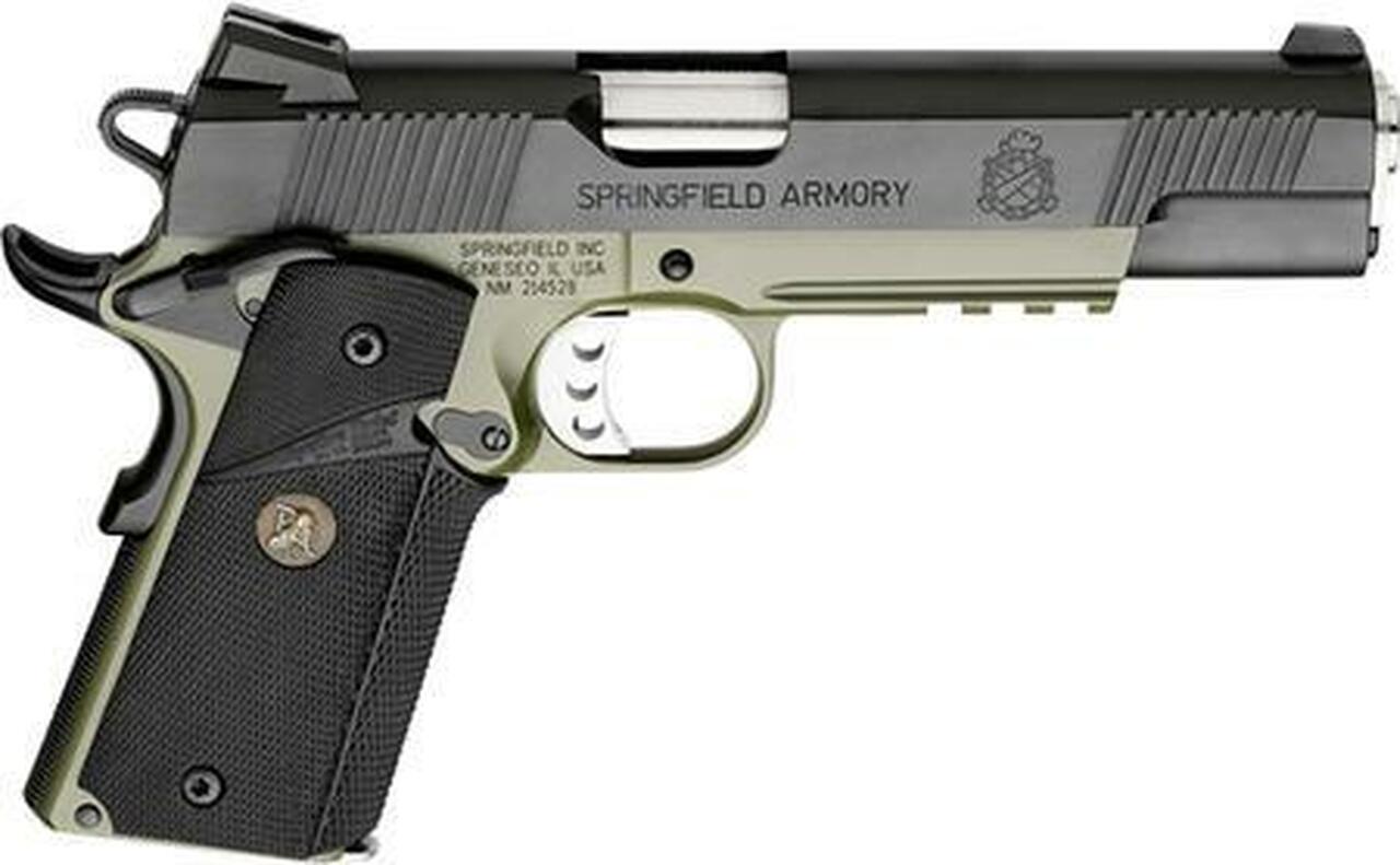 Springfield 1911 Loaded Operator, 45 ACP, 5″, OD Green, CA Compliant