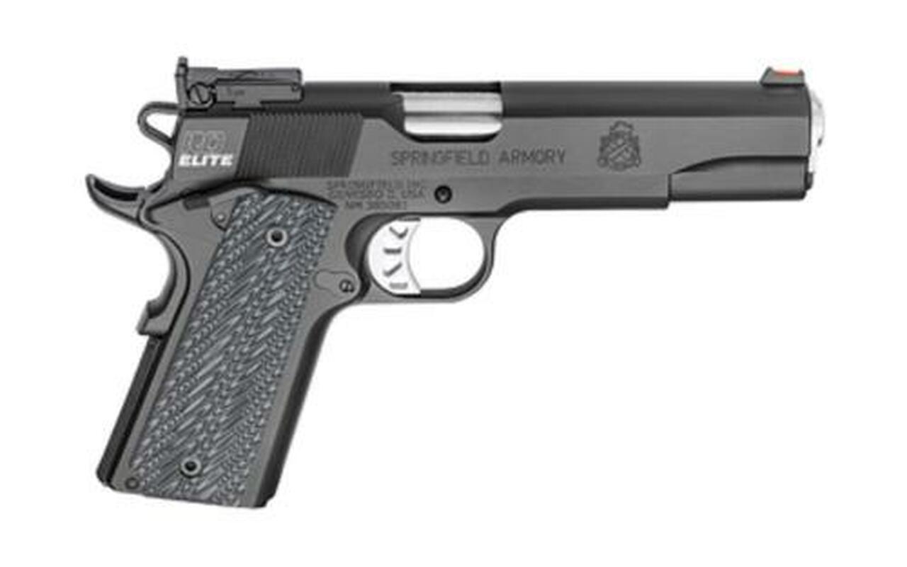 Springfield 1911 Range Officer Elite Target, Bag 45 ACP 5″ BarreFiber Optic Front Sight Target Rear Sight Ambi Safety 7r Mag