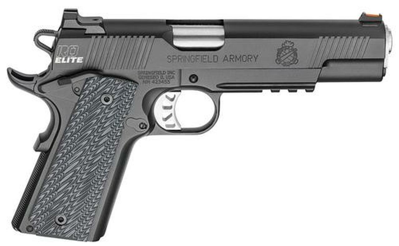 Springfield 1911 Ranger Officer Elite Operator, 45 ACP, 5″, Black G10 Grips, Black, 7rd