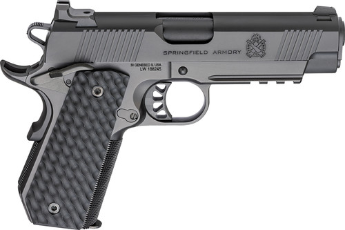 Springfield 1911 TRP 45 ACP, 4.25″ Barrel, Black Cerakote, G10 Black Grips, 3x7rd Mags