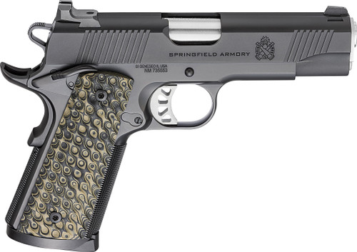Springfield 1911 TRP 45 ACP, 4.25″ Barrel, Black Cerakote, G10 Grips, 3x8rd Mags