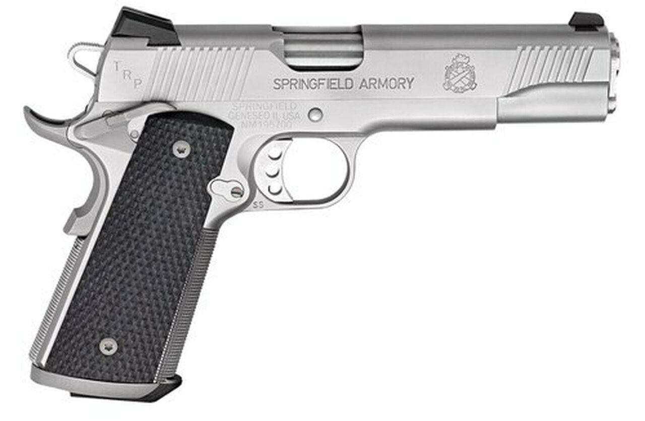 Springfield 1911 TRP, CA Compliant, 45 ACP, 5″ Barrel, 7rd, Stainless Steel
