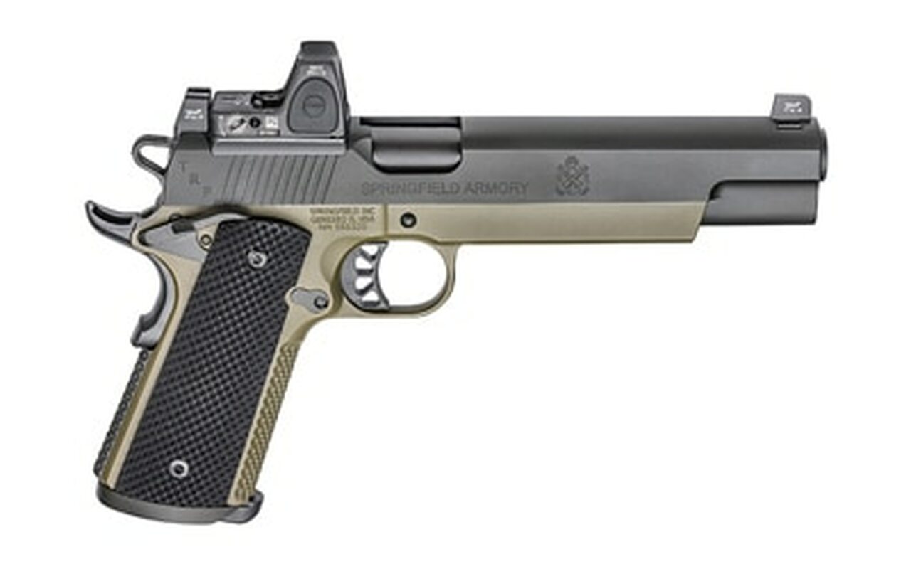 Springfield 1911 TRP Operator, RMR Sight 10mm 6″ SS Barrel Long Slide Tritium Night Sights 8rd Mag