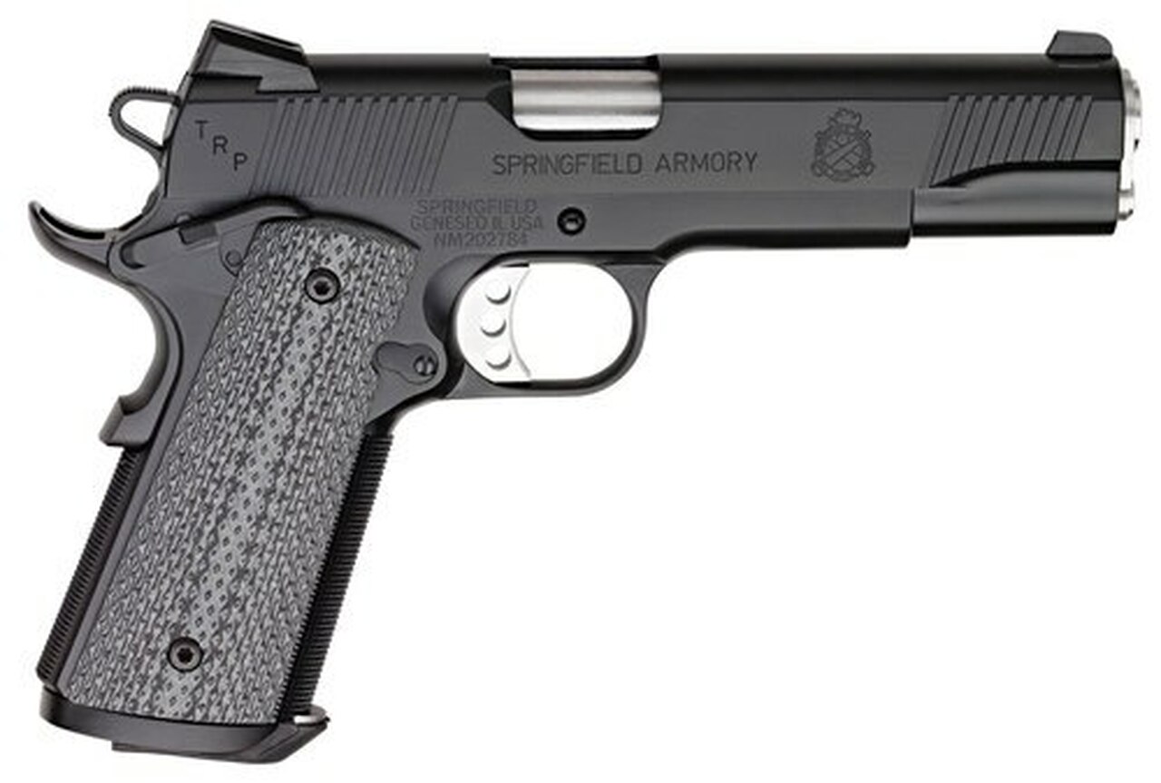 Springfield 1911 TRP Service 45 ACP, Black Armory Kote, G10 Grip, 7rd Mag