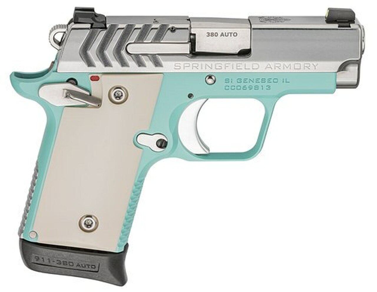 Springfield 911, .380 ACP, 2.7″ Barrel, 6rd/7rd, Vintage Blue