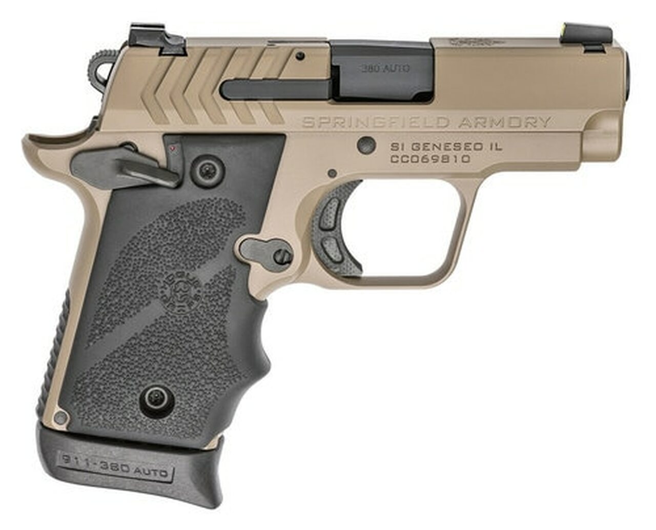 Springfield 911, .380 ACP, 2.7″ Barrel, 7rd, Flat Dark Earth