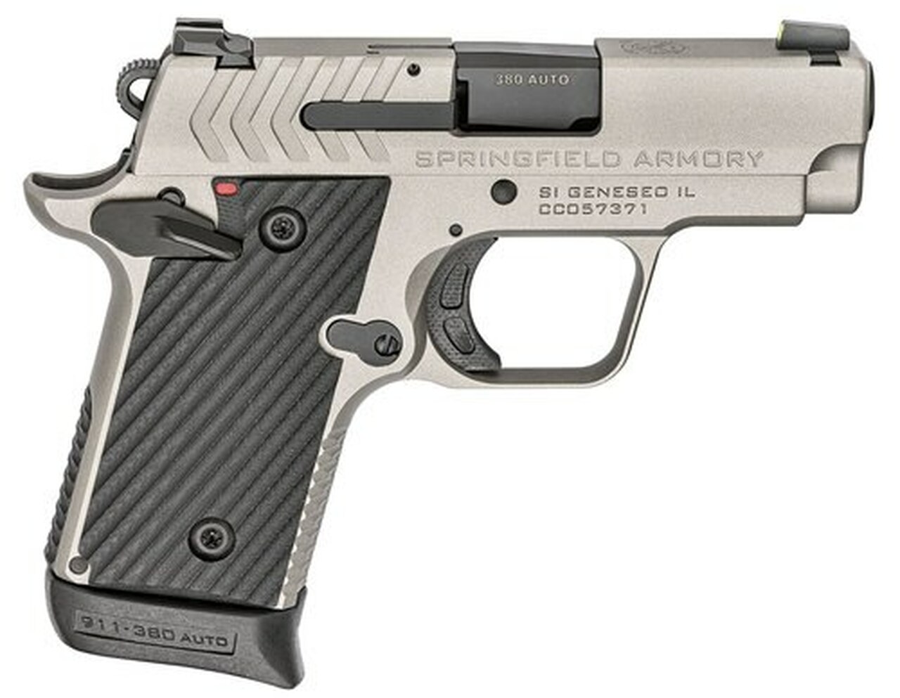 Springfield 911, .380 ACP, 2.7″ Barrel, 7rd, Tritium Night Sights, Titanium Gray