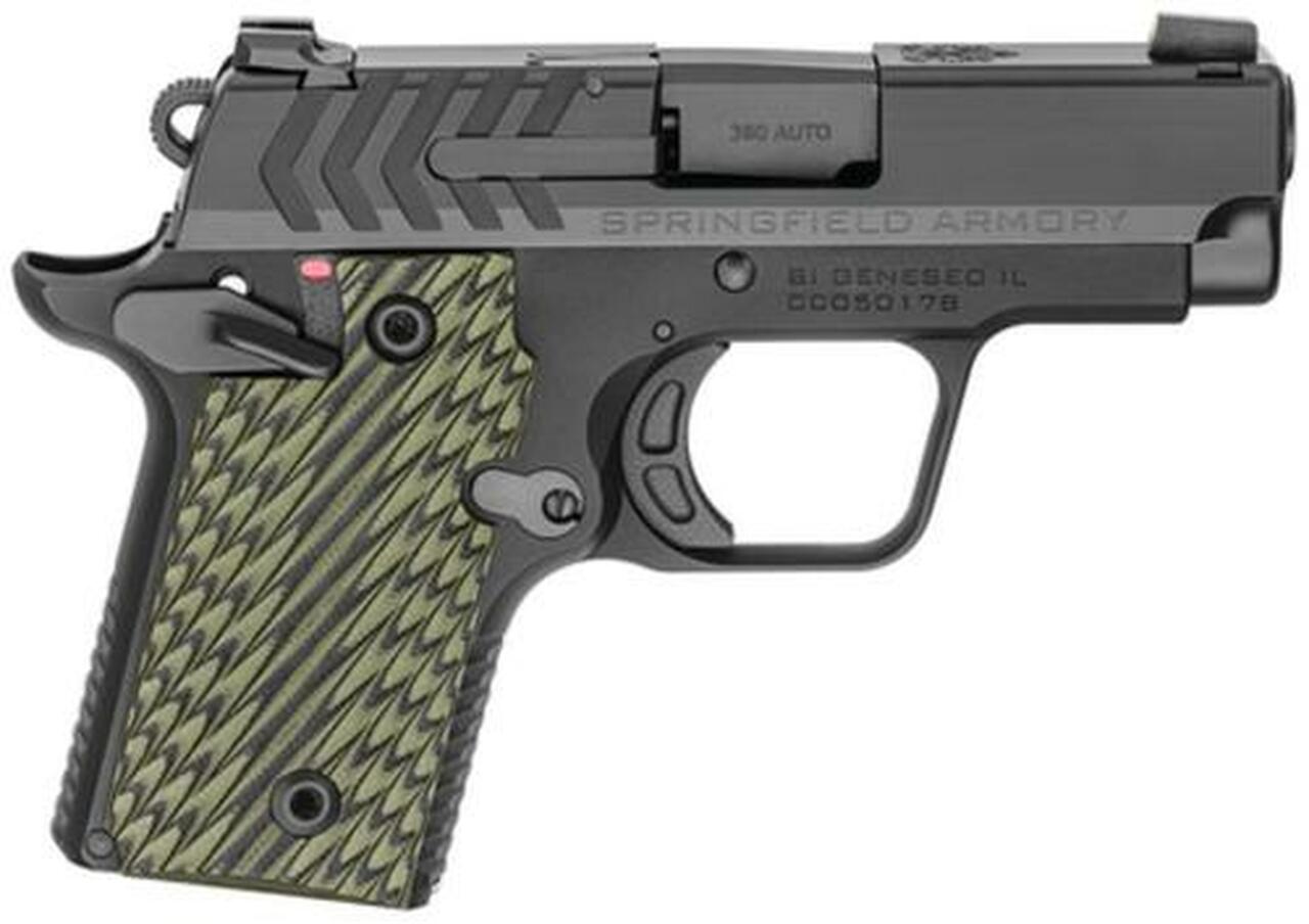 Springfield 911 .380 ACP 2.7″ Barrel Tritium Sights Ambi Safety G-10 Grips 7rd Mag