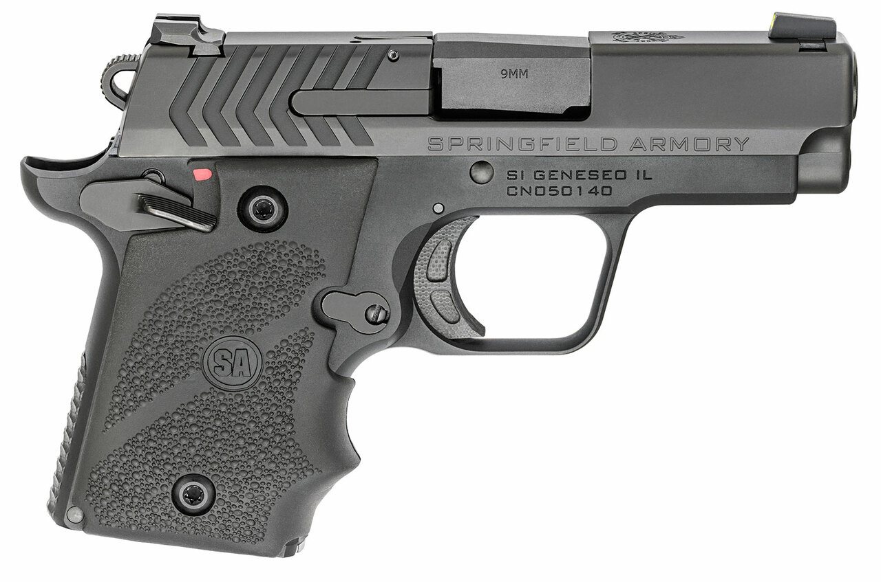 Springfield 911 9mm, 2.70″ Barrel, G10 Grips, Black Nitride, 6rd/7rd
