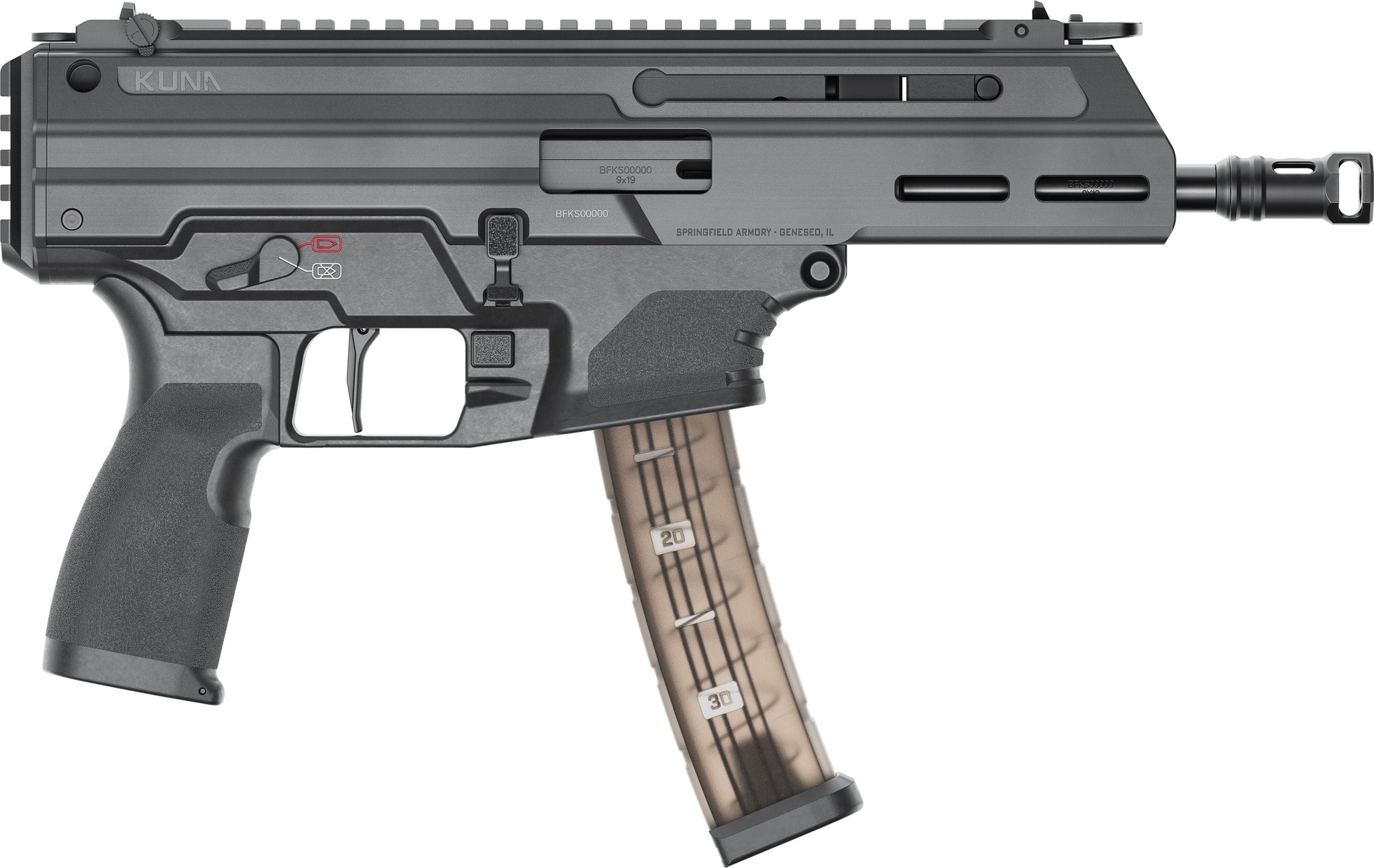 SPRINGFIELD ARMORY KUNA KUNA  SEMI AUTO 9MM LUGER (9×19 PARA)   HANDGUNS  black