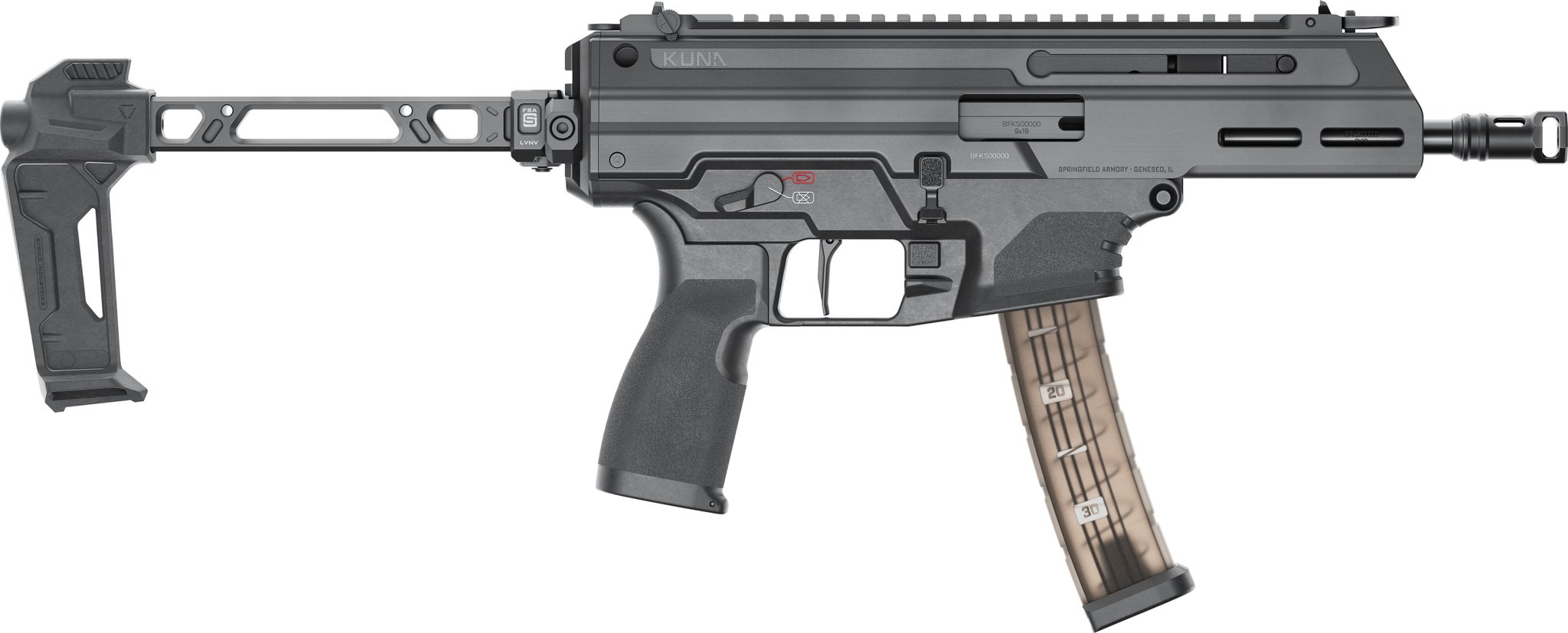 SPRINGFIELD ARMORY KUNA KUNA  SEMI AUTO 9MM LUGER (9×19 PARA)   HANDGUNS  black