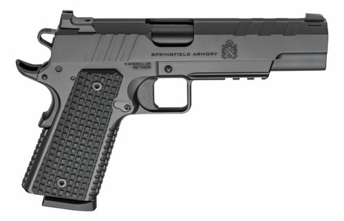 Springfield Emissary 1911 45 ACP, 5″ Barrel, Black Cerakote, G10 Grip, 8rd
