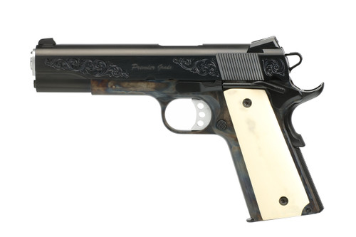 Springfield Garrison Lipsey’s Exclusive 45 ACP, 5″ Barrel, Case Hardened Frame, Engraved Slide, American Holly Wood Grip, 7rd