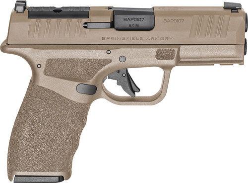 Springfield Hellcat 9mm, 3.7″ Barrel, Flat Dark Earth, Includes Range Bag, 17rd