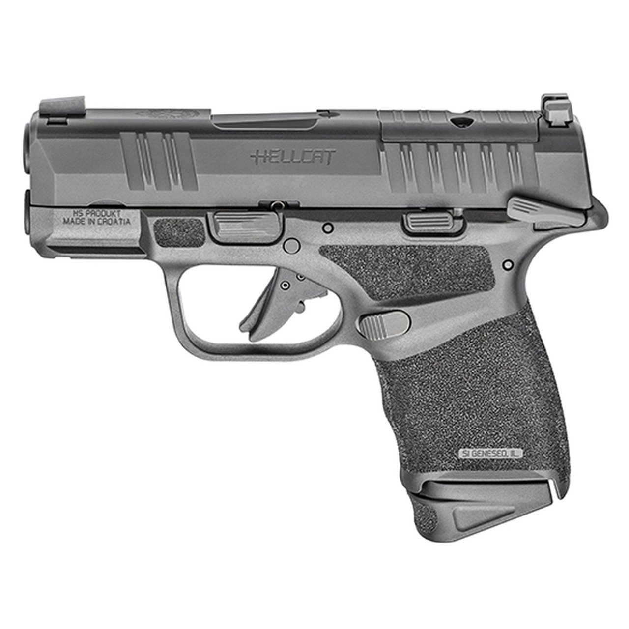 Springfield Hellcat OSP 9mm, 3″ Barrel, Night Sights, Manual Safety, Black, 11rd/13rd