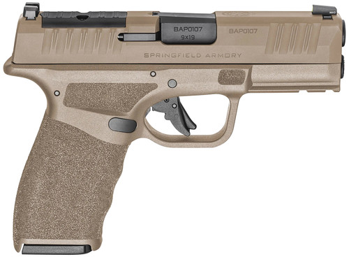 Springfield Hellcat Pro 9mm, 3.7″ Barrel, Flat Dark Earth, Range Bag, 15rd