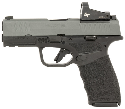 Springfield Hellcat Pro Sports South Exclusive 9mm, 3.7″ Barrel, Gray Slide, Black Frame, Optic Gearup Package, 15rd