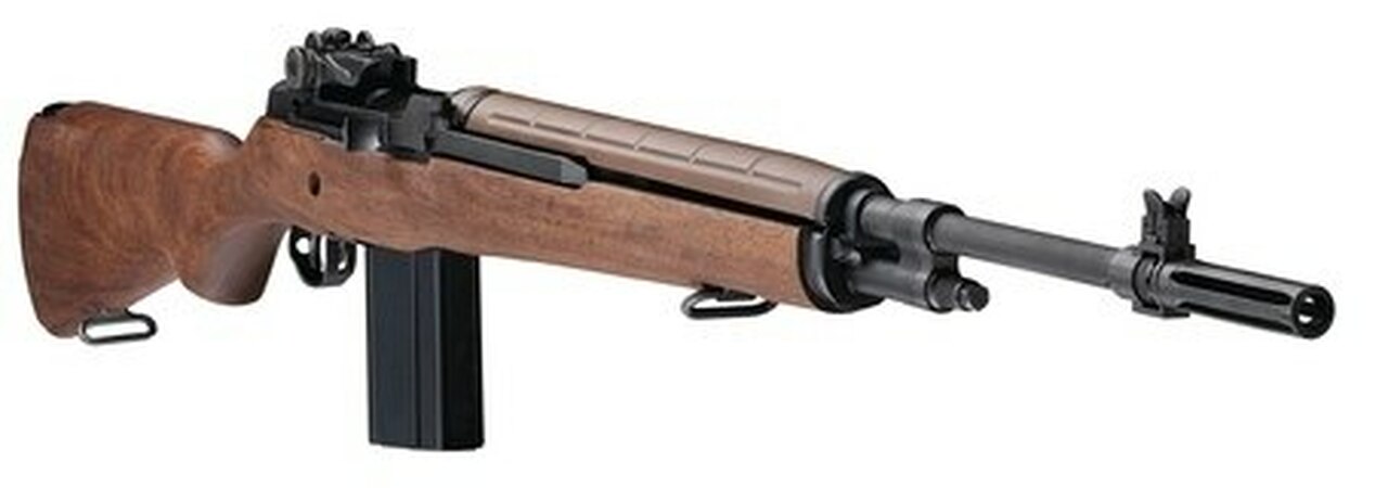 Springfield M1A Standard SA 308 Win/7.62, 22″ Barrel, Walnut Stock, Blued, 10rd Mag