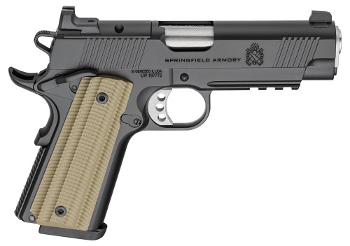 Springfield Operator 9mm, 4.25″ Barrel, Black Cerakote, Green G10 Grip, 9rd