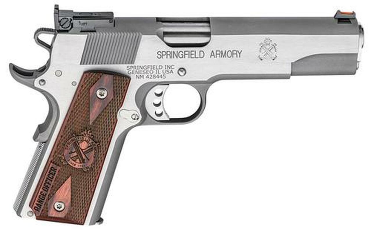 Springfield Range Officer 9mm, 5″, 9rd, Cocobolo Grips, Stainless Steel