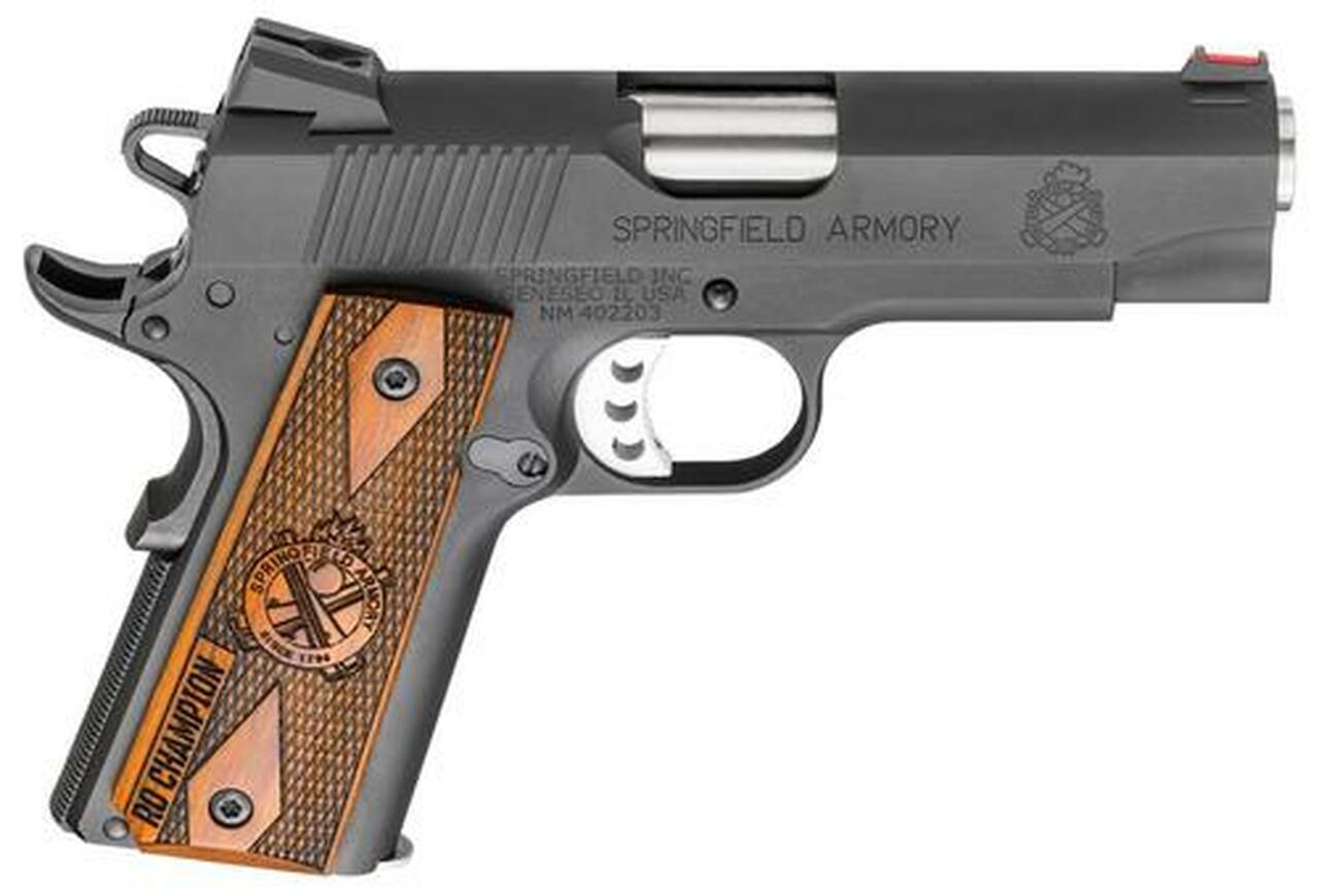Springfield Range Officer Champion 1911, 45 ACP, 4″, 7rd Cocobolo Grip, Parkerized