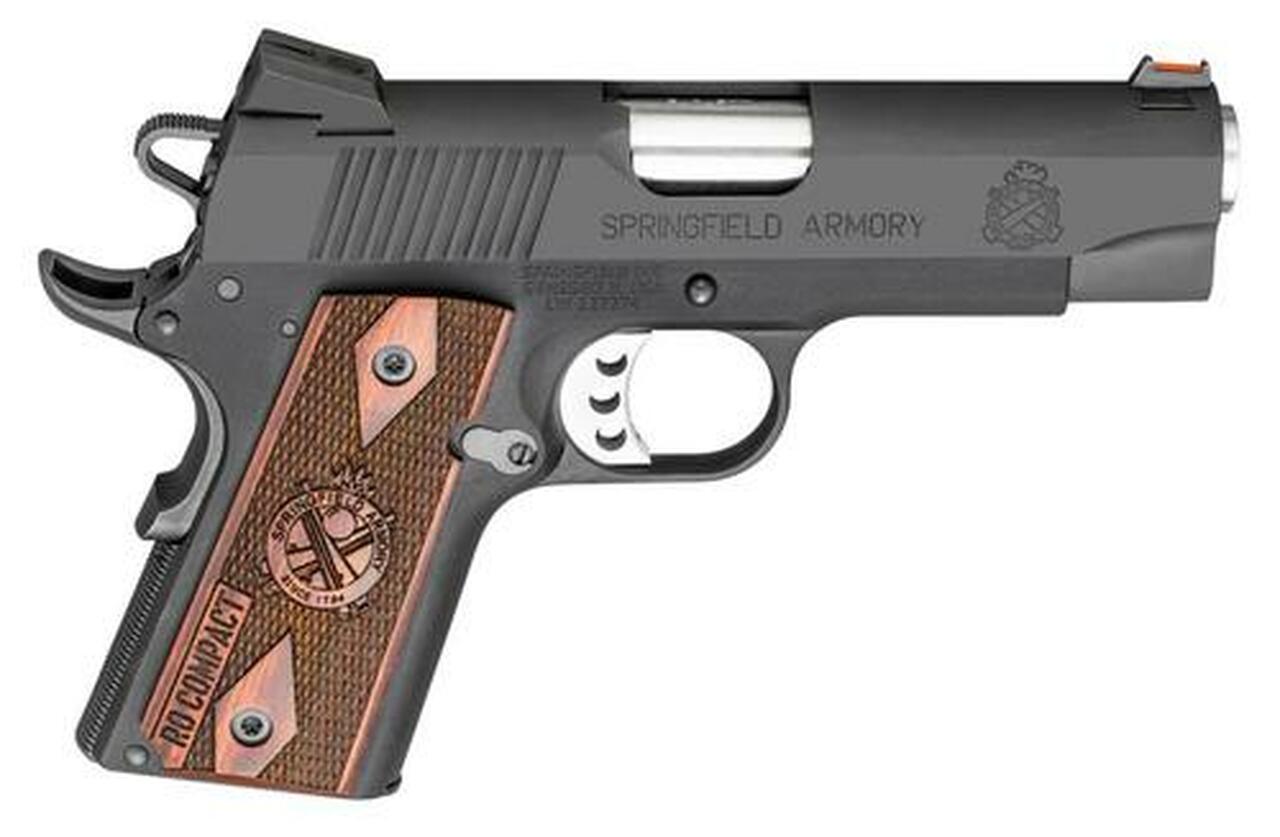 Springfield Range Officer Compact 1911 9mm, 4″, 8rd, Rosewood Grips