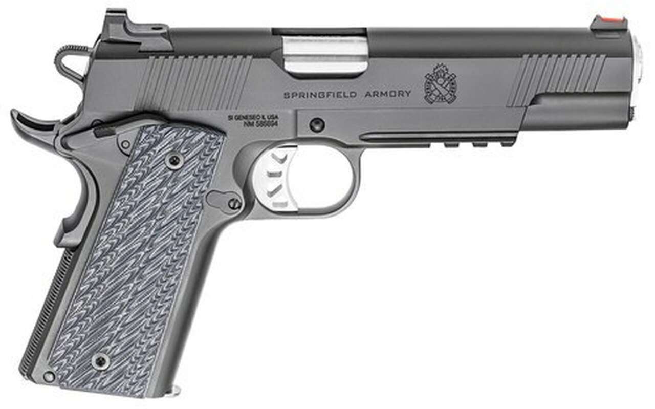 Springfield Range Officer Elite Operator 1911, 10mm, 5″, 8rd, Black Steel