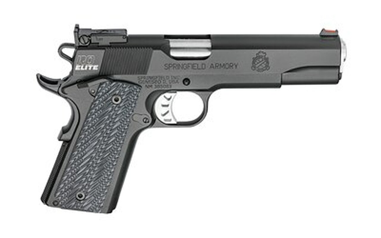 Springfield Range Officer Elite Target 1911 9MM, 5″ Match Barrel, G10 Black Grips, 2-9Rd Magazines, Ambi Safety, Range Bag