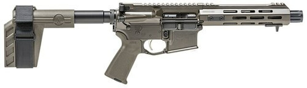 Springfield Saint, .223/5.56, 7.5″, 10rd, SBX-K Arm Brace, OD Green