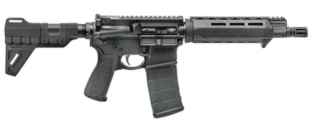 Springfield Saint Pistol 5.56/.223, 9.6″ Barrel, M-LOK, Blade Brace, Black, 30rd