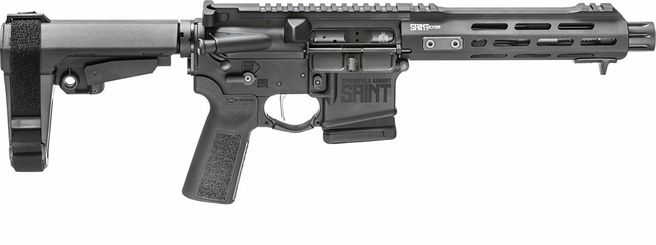 Springfield SAINT VICTOR 5.56/.223, 7.5″ Barrel, Blast Diverter, SBA3, Black, 30rd