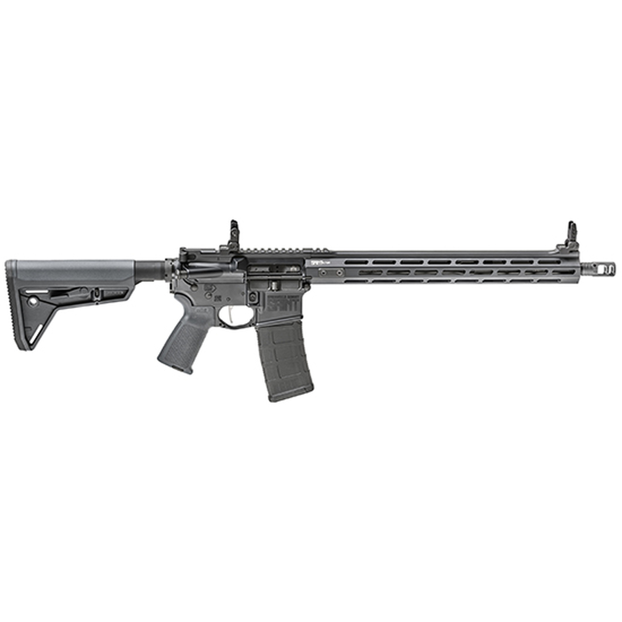Springfield SAINT Victor AR-15, 223/5.56, 16″ Barrel, Gray Finish, Bravo Company Mod 0 Stock, 15″ M-LOK Rail, Flip Up Front/RearSights, 30Rd