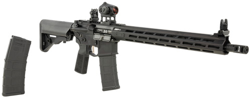 Springfield Saint Victor Gear Up Package 5.56x45mm, 16″ Barrel, Black, M-Lok Handguard, Includes Vortex Crossfire Red Dot, 30rd