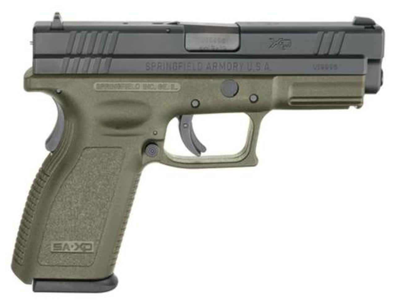 Springfield XD 45 ACP, 4 Inch, OD green, 2006 package, 13rd Mags