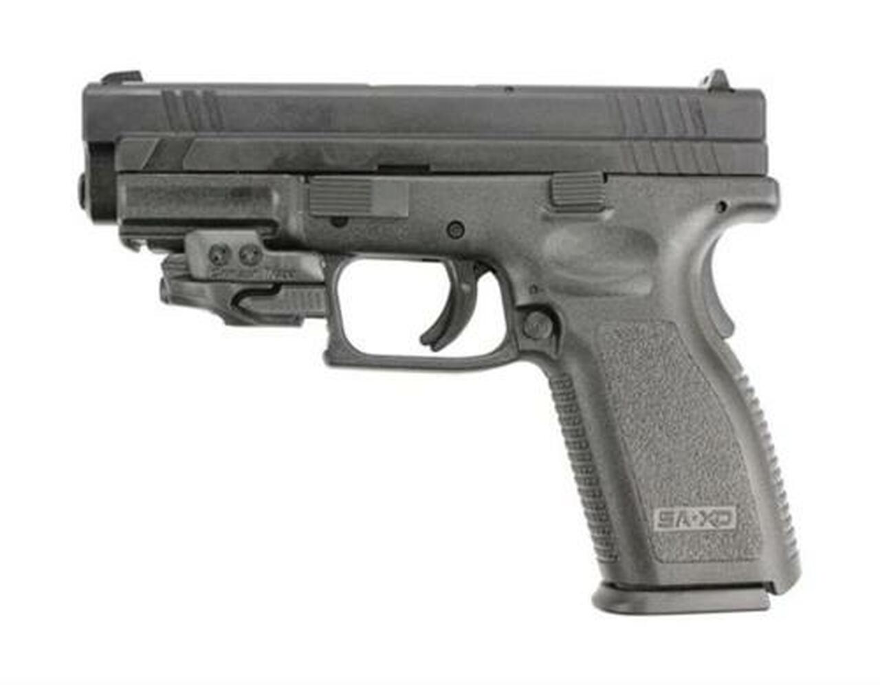 Springfield XD 9MM 4″ Barrel, Crimson Trace laser, 2-10rd Mags / CA compliant
