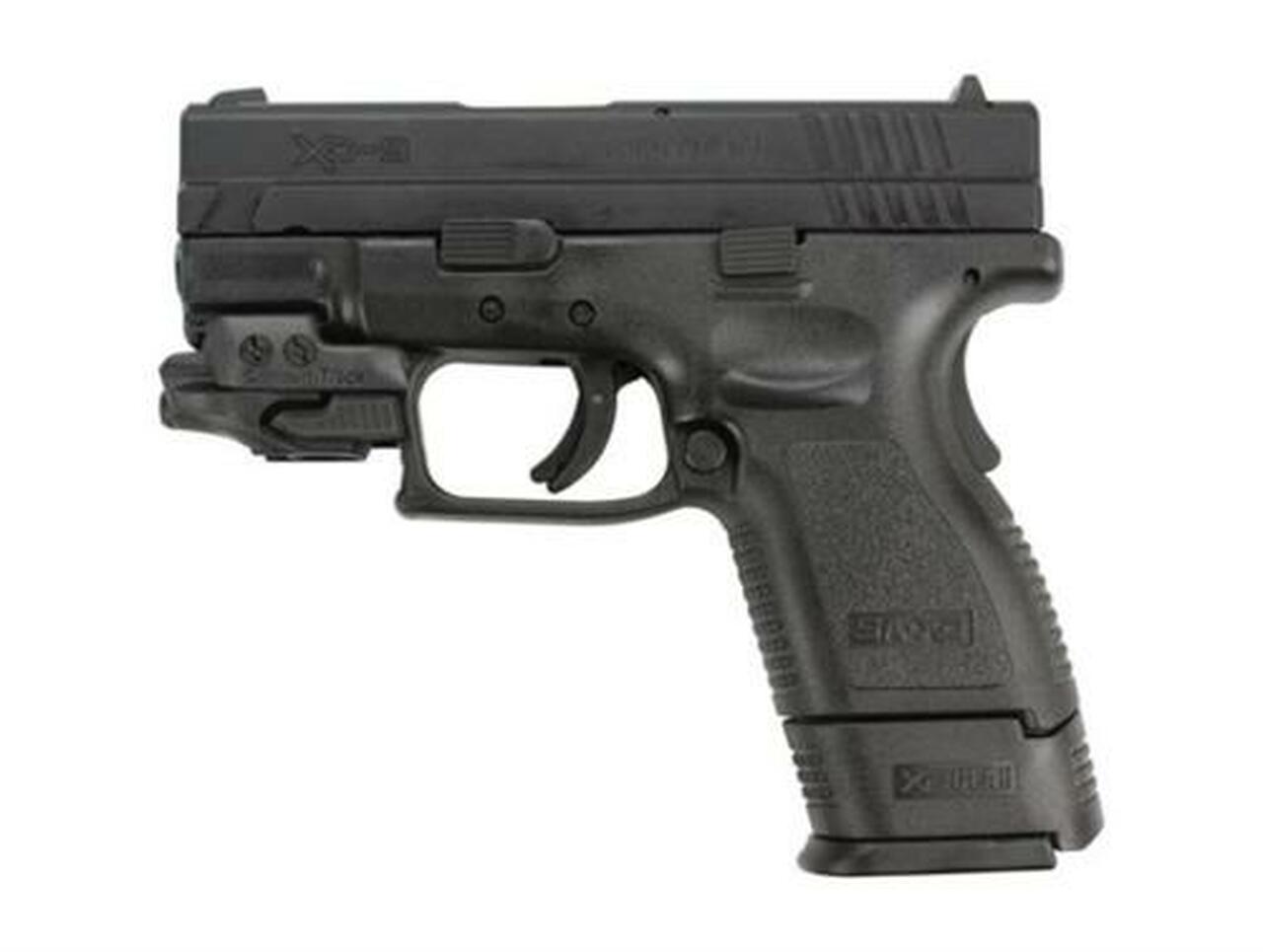 Springfield XD 9MM, Crimson Trace laser, 3″, 2 10rd mags