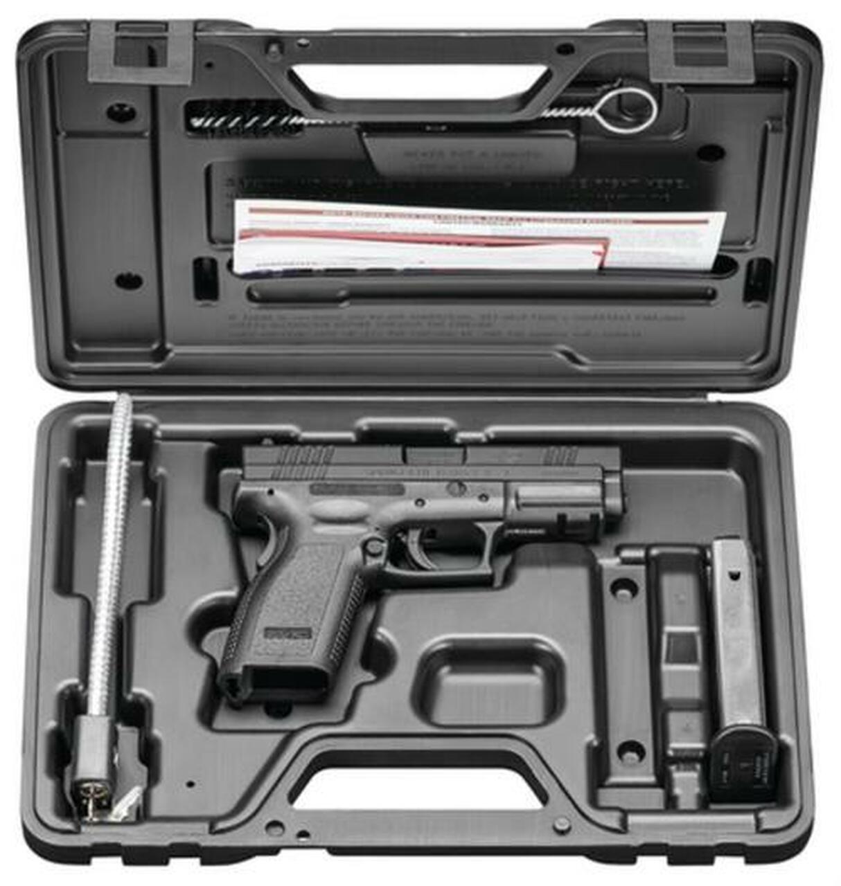 Springfield XD Essential Package DAO 40S&W 4″ Barrel, Poly Grip/Frame Black, 10rd