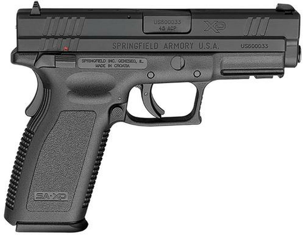 Springfield XD Full Size With Thumb Safety 45 ACP 4″ Barrel Black 13rd